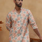 Ethnic Foil Printed Viscose Rayon Kurta ( HOPKO 016Peach )  [RT] [P-5]