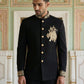 Japanese Embroidered Indo-Western Set ( 50JIND 156Black S )