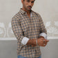 Checked Cotton Casual Shirt for Men ( RDSH 031Beige )