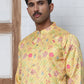 Thread Work & Printed Silk Blend Kurtas ( ANMKO 293Yellow )  [RT] [L-5]