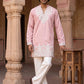 Embroidered Cotton Blend Kurta with Korean Pants ( 65KP PJ11W C 5635 Pink )