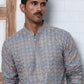 Viscose Rayon Self-Design Embroidered Kurtas ( ANMKO 278Grey )  [RT] [M-6]