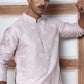 Men's Silk Blend Mirror & Thread Work Kurtas ( ANMKO 287Lavender )  [RT] [D-4]
