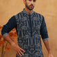 Festive Silk Blend Embroidered Kurta ( HOPKO 017Navy )  [RT] [P-7]
