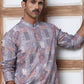 Thread Work & Printed Cotton Blend Kurtas ( ANMKO 297Grey )  [RT] [D-3]