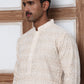 Embroidered Viscose Rayon Kurta ( ANMKO 280Beige )  [RT] [M-6]