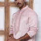 Men Silk Blend Festive Embroidered Kurtas ( ANMKO 286Peach )  [RT] [M-6]