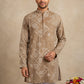 Printed Cotton Blend Kurta for Men ( 65KO 5624 Brown )