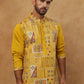 Men Festive Silk Blend Embroidered Kurta ( HOPKO 002Mustard )  [RT] [O-1]