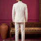Men Cotton Blend Floral Embroidered Indo-Western Set