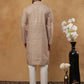 Men’s Cotton Blend Printed Kurta ( HOPKO 018Beige )  [RT] [P-2]