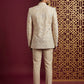 Silk Blend Floral Embroidered Indo-Western Set