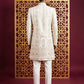 Men's Silk Blend Embroidered Indo-Western Set