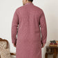 Magenta Embroidered and Sequence Kurta