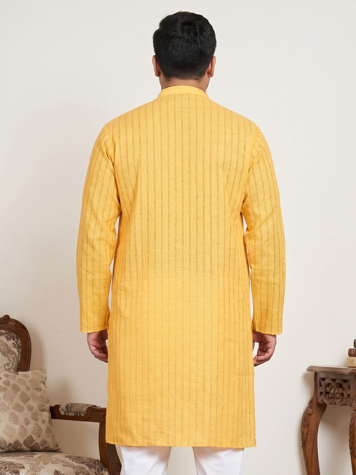 Men's Cotton Striped Kurta