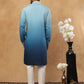 Silk Blend Elegant Thread Work Kurtas ( HOPKO 004Blue )  [RT] [O-4]