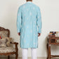 Embroidered & Sequin Kurta Pyjama With Dupatta