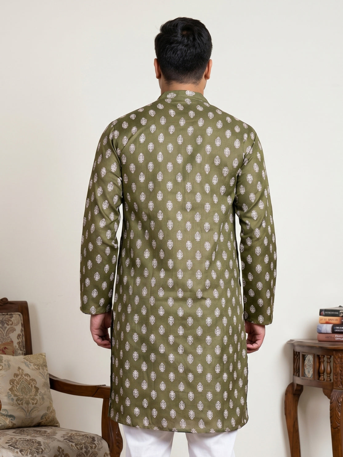 Floral Printed Kurta for Men