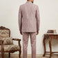 Men's Cotton Blend Embroidered Indo-Western Set
