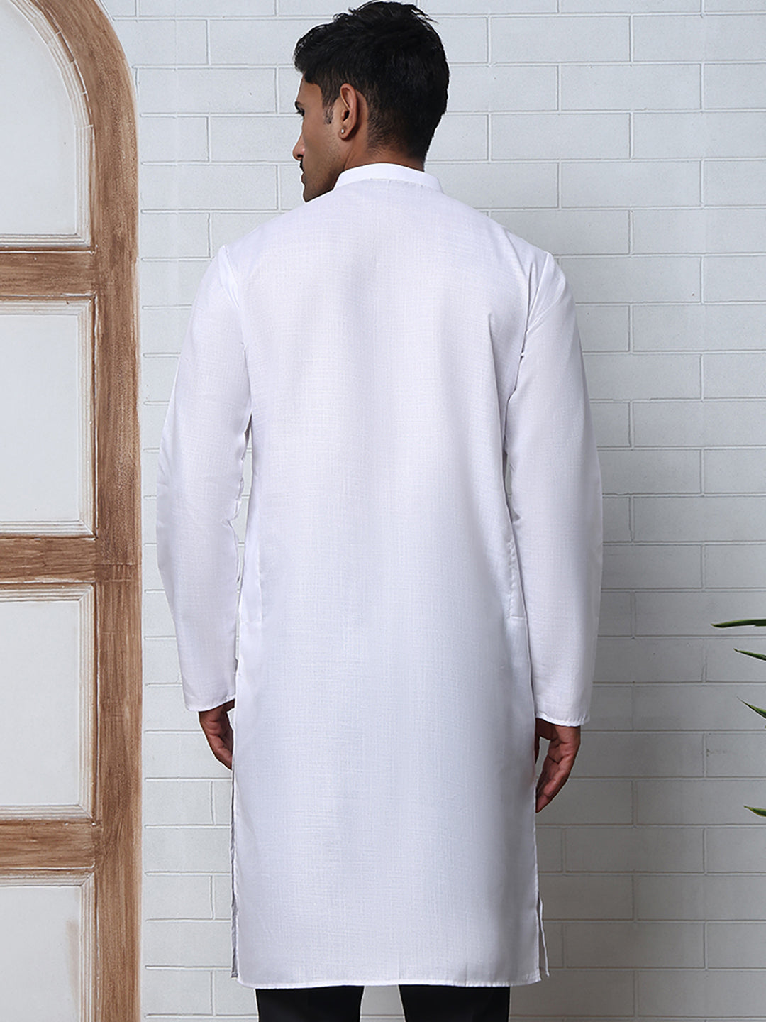 Solid Kurta for Men ( ANMKO 273White )  [RT] [H-3]