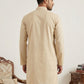 Solid Cotton Kurta for Men ( KO 5144Beige )