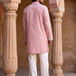 Embroidered Cotton Blend Kurta with Korean Pants ( 65KP PJ11W C 5635 Pink )