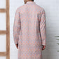 Viscose Rayon Self-Design Embroidered Kurtas ( ANMKO 278Peach )  [RT] [M-6]
