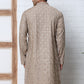 Geometric Sequin Pattern Kurtas ( ANMKO 282Brown )  [RT] [L-4]