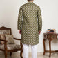 Floral Printed Kurta with Pyjama for Men