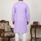 Floral Printed Kurta with Pyjama for Men