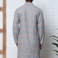 Viscose Rayon Self-Design Embroidered Kurtas ( ANMKO 278Grey )  [RT] [M-6]