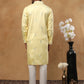 Silk Blend Mirror Work Embroidered Kurta ( HOPKO 015Yellow )  [RT] [P-2]