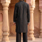 Embroidered Cotton Blend Kurta for Men ( Z JKO C 5636 Black )