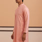 Silk Blend Embroidered Kurtas ( ANMKO 301Peach )  [RT] [L-6]