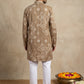 Printed Cotton Blend Kurta for Men ( 65KO 5624 Brown )