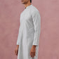 Silk Blend Embroidered Kurtas ( ANMKO 301Silver )  [RT] [L-6]