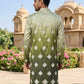 Embroidered Silk Blend Kurta with Dupatta ( HOPKO D 023Pista )