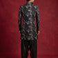Premium Velvet Embroidered Indo-Western Set ( 50JIND 194Black )