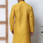 Geometric Sequin Pattern Kurtas ( ANMKO 282Mustard )  [RT] [L-4]