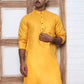 Solid Kurta for Men ( ANMKO 273Mustard )  [RT] [H-3]