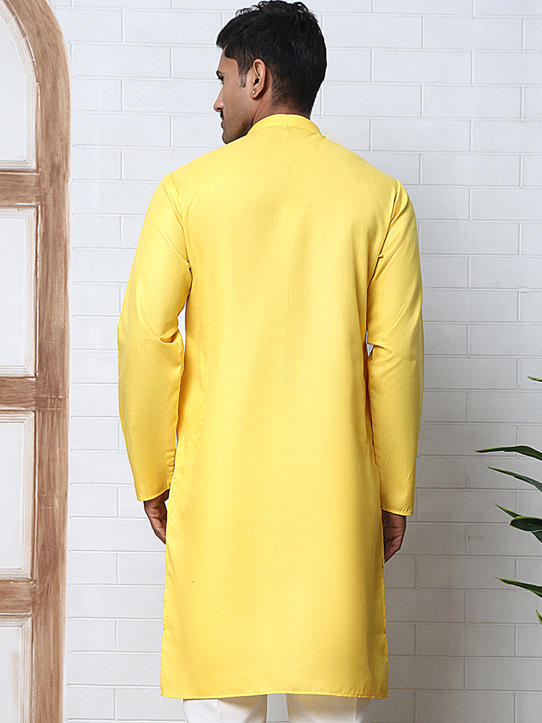 Solid Kurta for Men ( ANMKO 273Lemon )  [RT] [H-3]