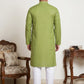 Solid Cotton Kurta Set for Men