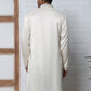 Silk Blend Ethnic Embroidered Kurtas ( ANMKO 296Off-White )