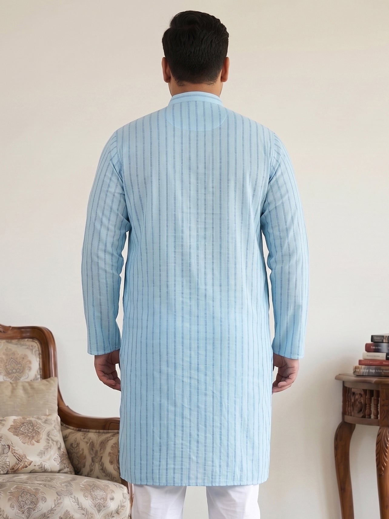 Men's Cotton Striped Kurta
