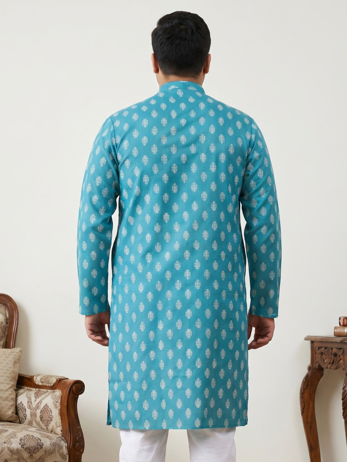 Floral Printed Kurta for Men
