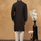 Silk Blend Designer Embroidered Kurtas ( HOPKO 007Black )  [RT] [O-2]