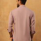 Solid Casual Short Kurta for Men ( ANMKO 304Peach )