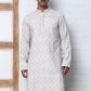 Viscose Rayon Self-Design Embroidered Kurtas ( ANMKO 278White )  [RT] [M-6]