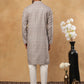 Cotton Blend Floral Printed Kurtas ( HOPKO 008Off-White )  [RT] [O-2]