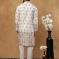 Silk Blend Traditional Printed Kurtas ( HOPKO 014White )  [RT] [P-2]